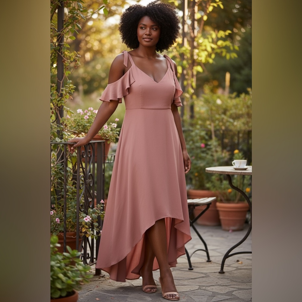 Pink Polyester Garment